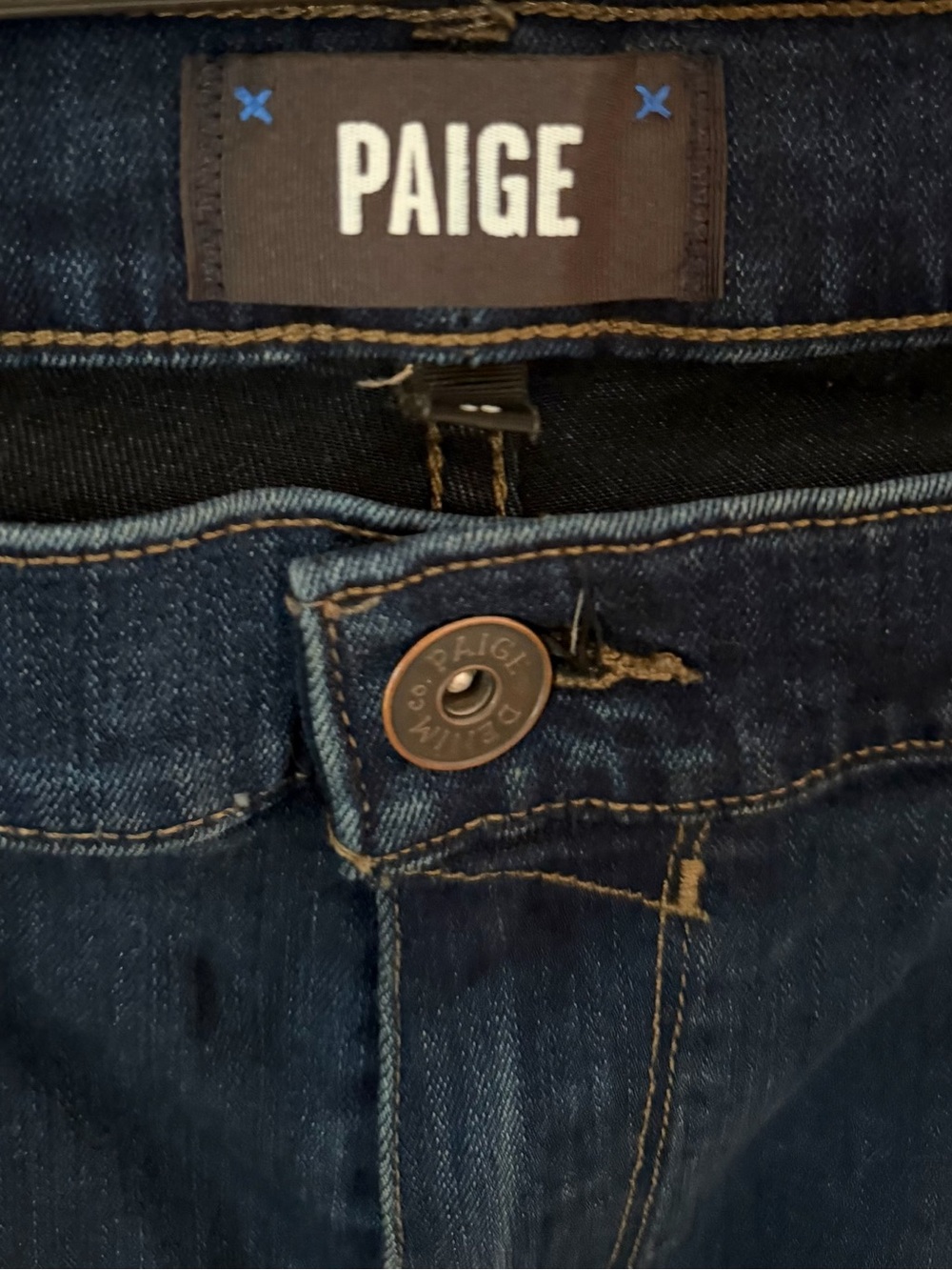 PAIGE Men's Indigo Blue Slim Straight Jeans